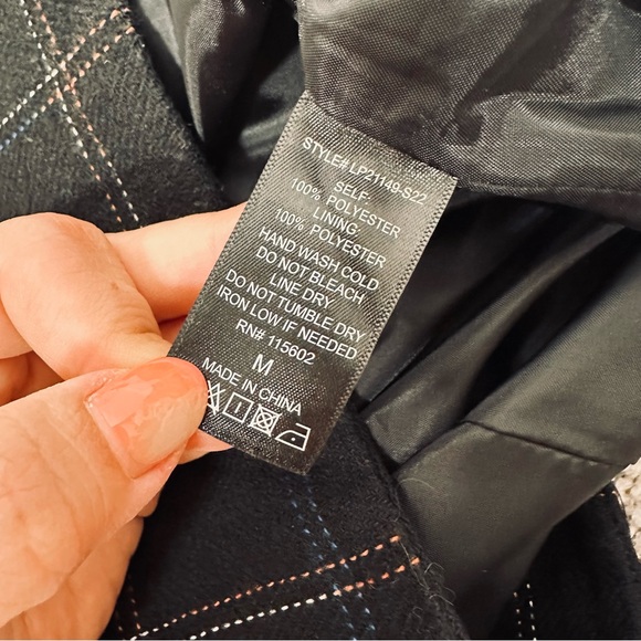 Lush High Waist Black Checkered Button Short - Picture 5 of 6